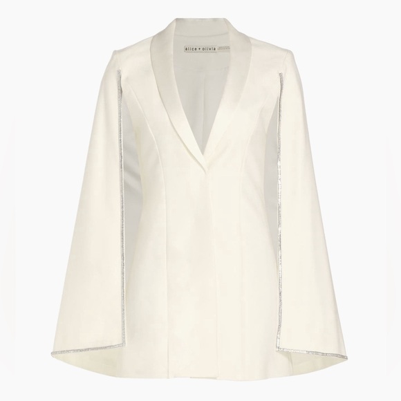 Alice + Olivia Dresses & Skirts - Alice + Olivia Esther Embellished Cotton Blazer Mini Dress